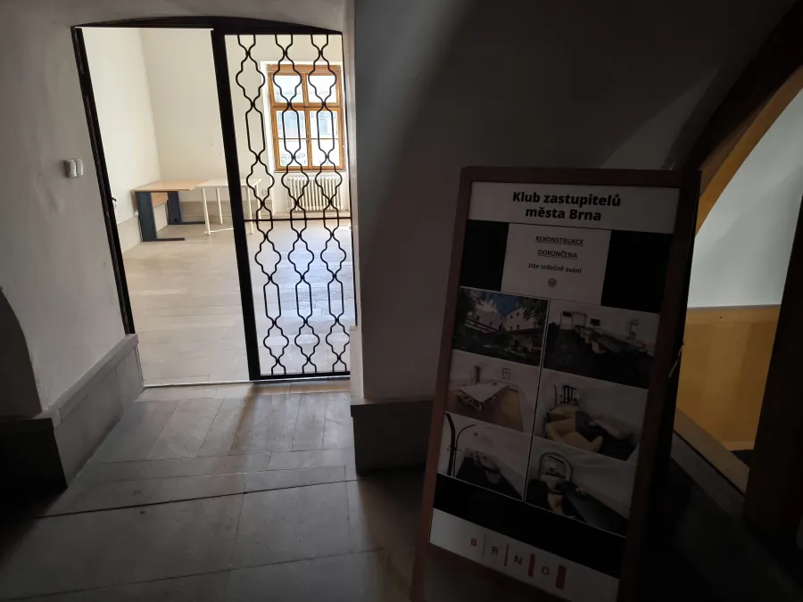 Chodba u tanečního sálu ve Staré radnici